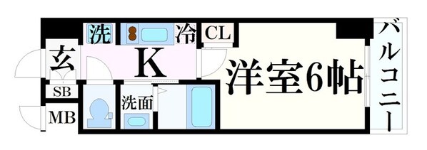 神戸駅 徒歩13分 14階の物件間取画像